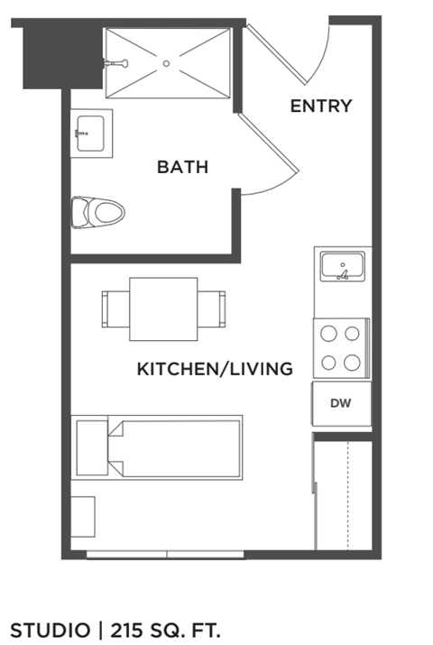 Studio B at Borregas Court Apartments, Sunnyvale, CA, California